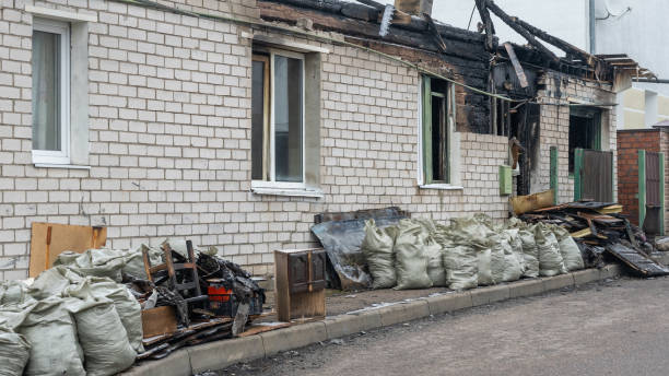 Professional Fire Damage Removal technician working in Wayne, OH